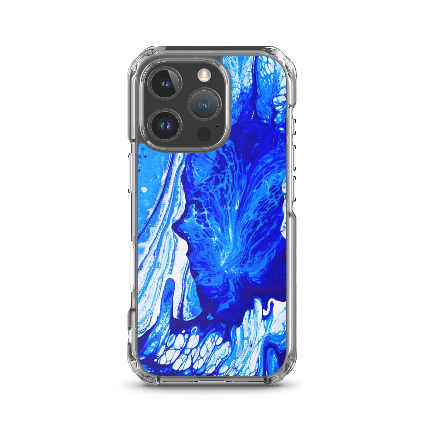 NightOwl Studio Custom Phone Case Compatible with iPhone, Ultra Slim Cover with Heavy Duty Scratch Resistant Shockproof Protection, Ms. Blue