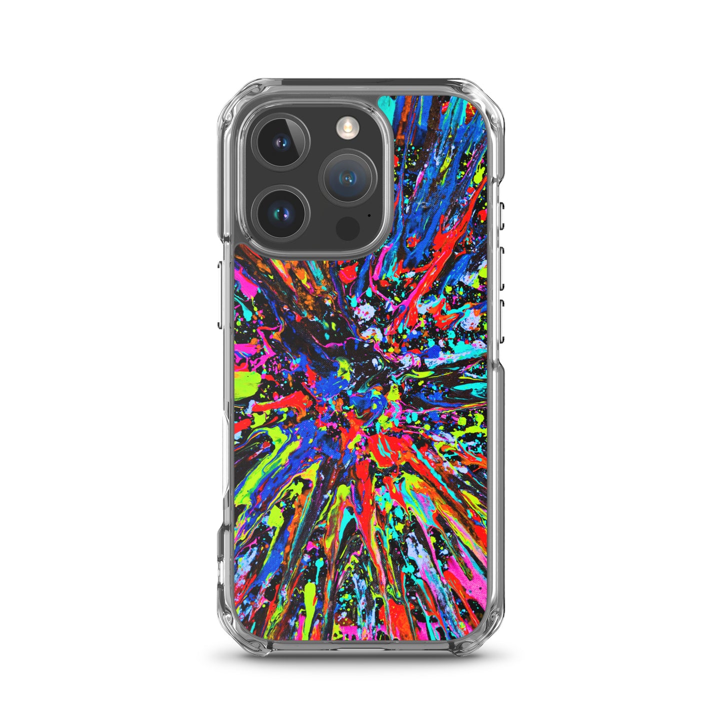 NightOwl Studio Custom Phone Case Compatible with iPhone, Ultra Slim Cover with Heavy Duty Scratch Resistant Shockproof Protection, Splatter