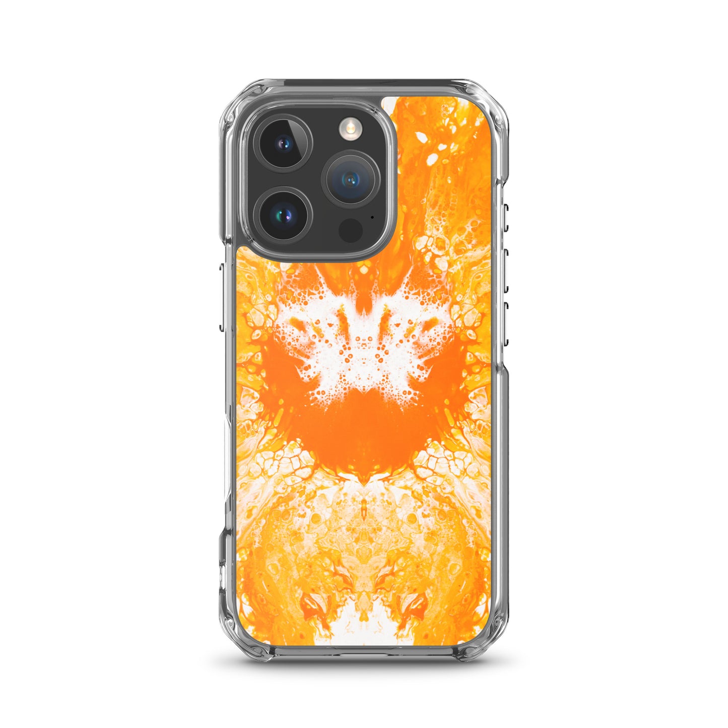 NightOwl Studio Custom Phone Case Compatible with iPhone, Ultra Slim Cover with Heavy Duty Scratch Resistant Shockproof Protection, Naranja