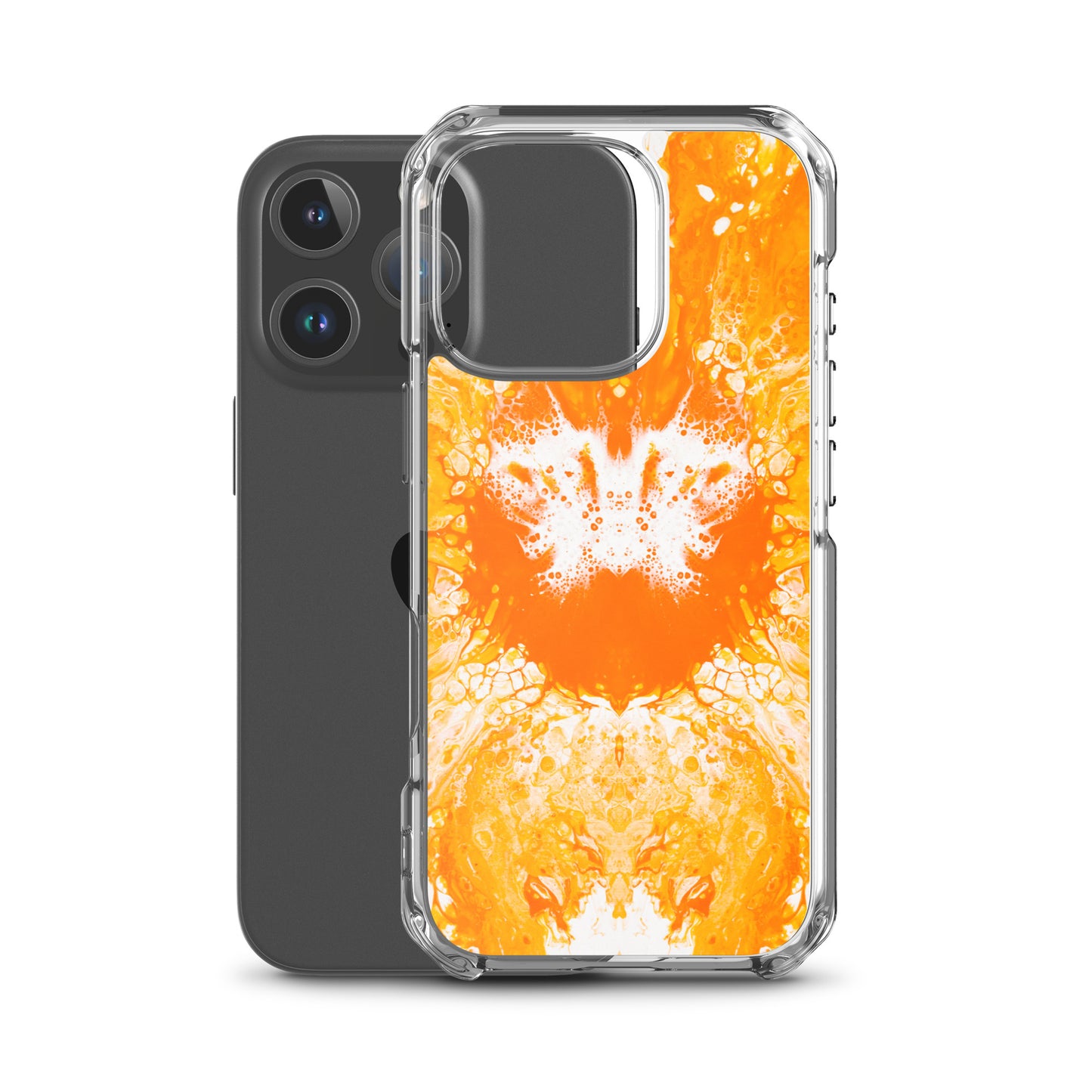 NightOwl Studio Custom Phone Case Compatible with iPhone, Ultra Slim Cover with Heavy Duty Scratch Resistant Shockproof Protection, Naranja