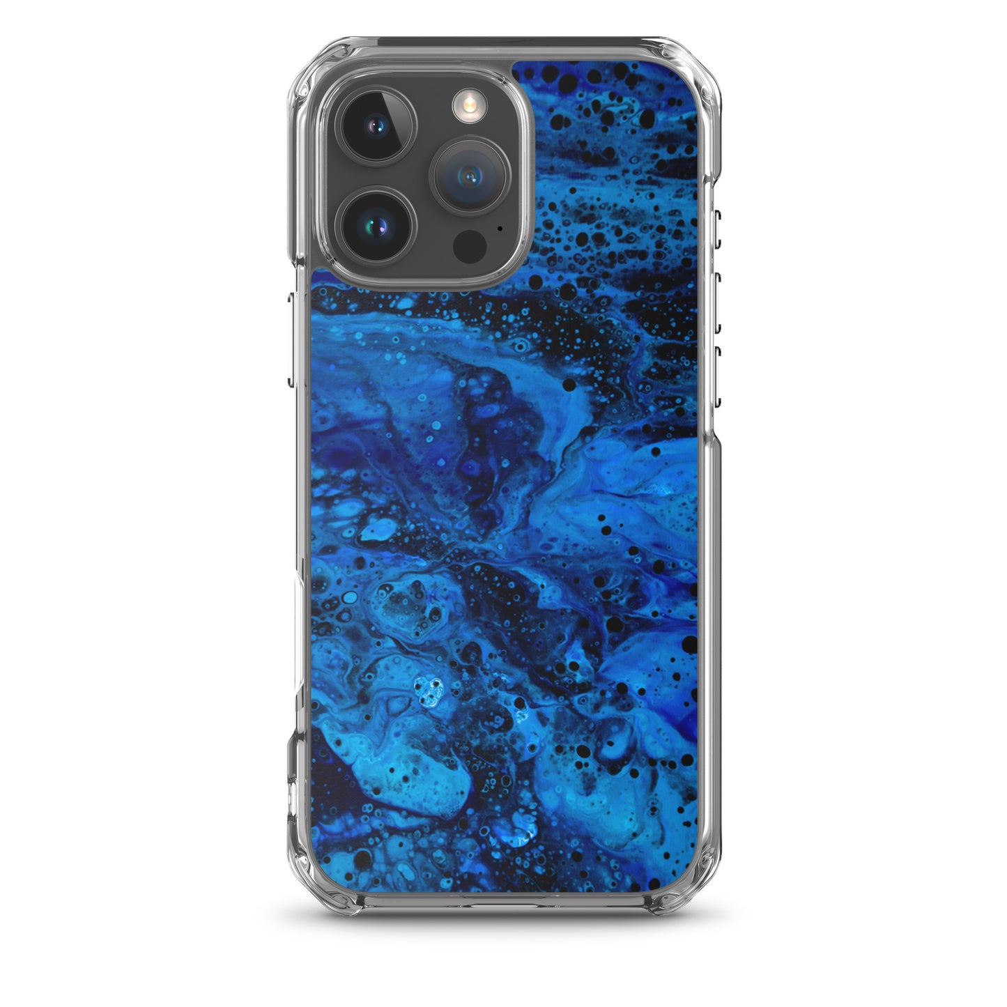 NightOwl Studio Custom Phone Case Compatible with iPhone, Ultra Slim Cover with Heavy Duty Scratch Resistant Shockproof Protection, Blue Abyss