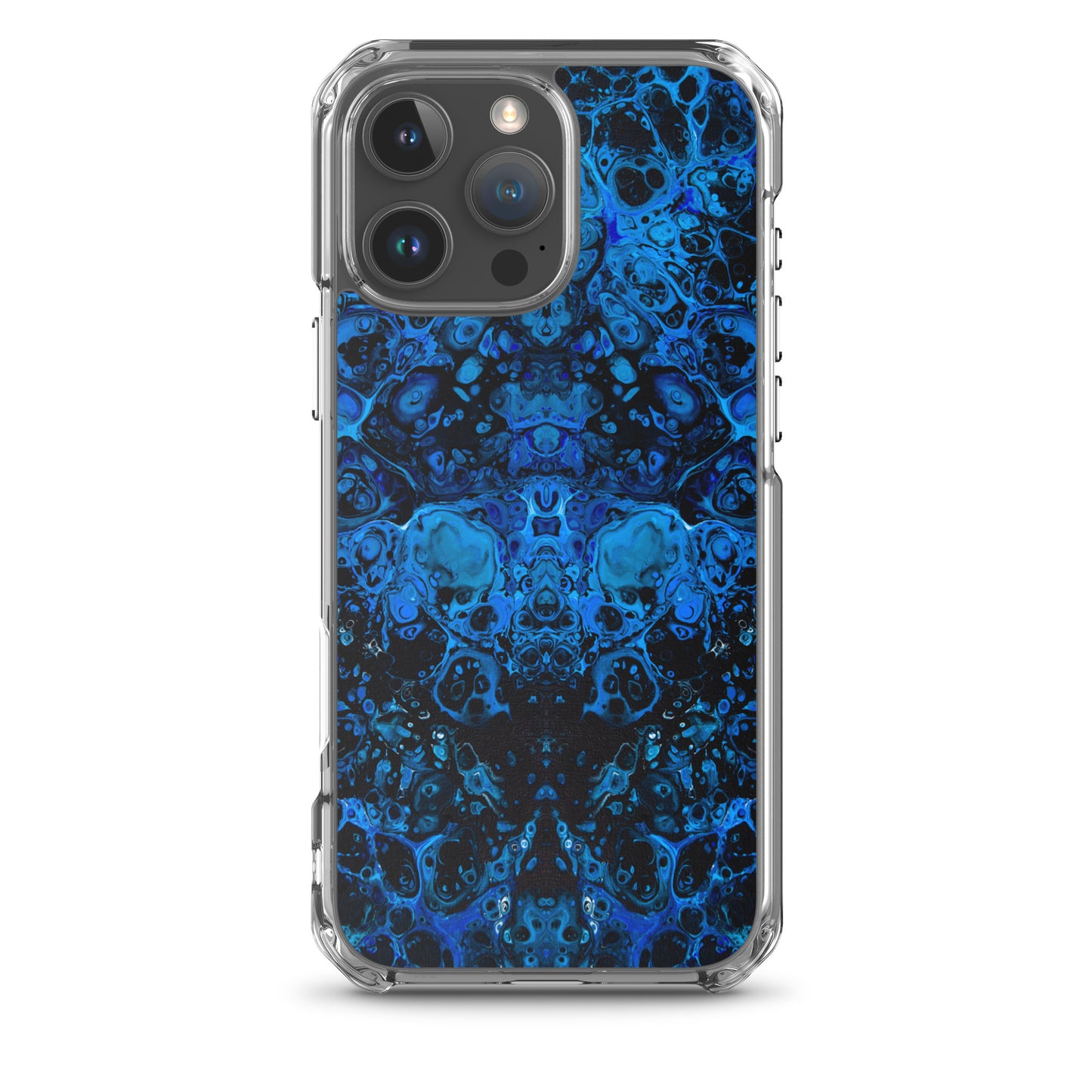 NightOwl Studio Custom Phone Case Compatible with iPhone, Ultra Slim Cover with Heavy Duty Scratch Resistant Shockproof Protection, Azul