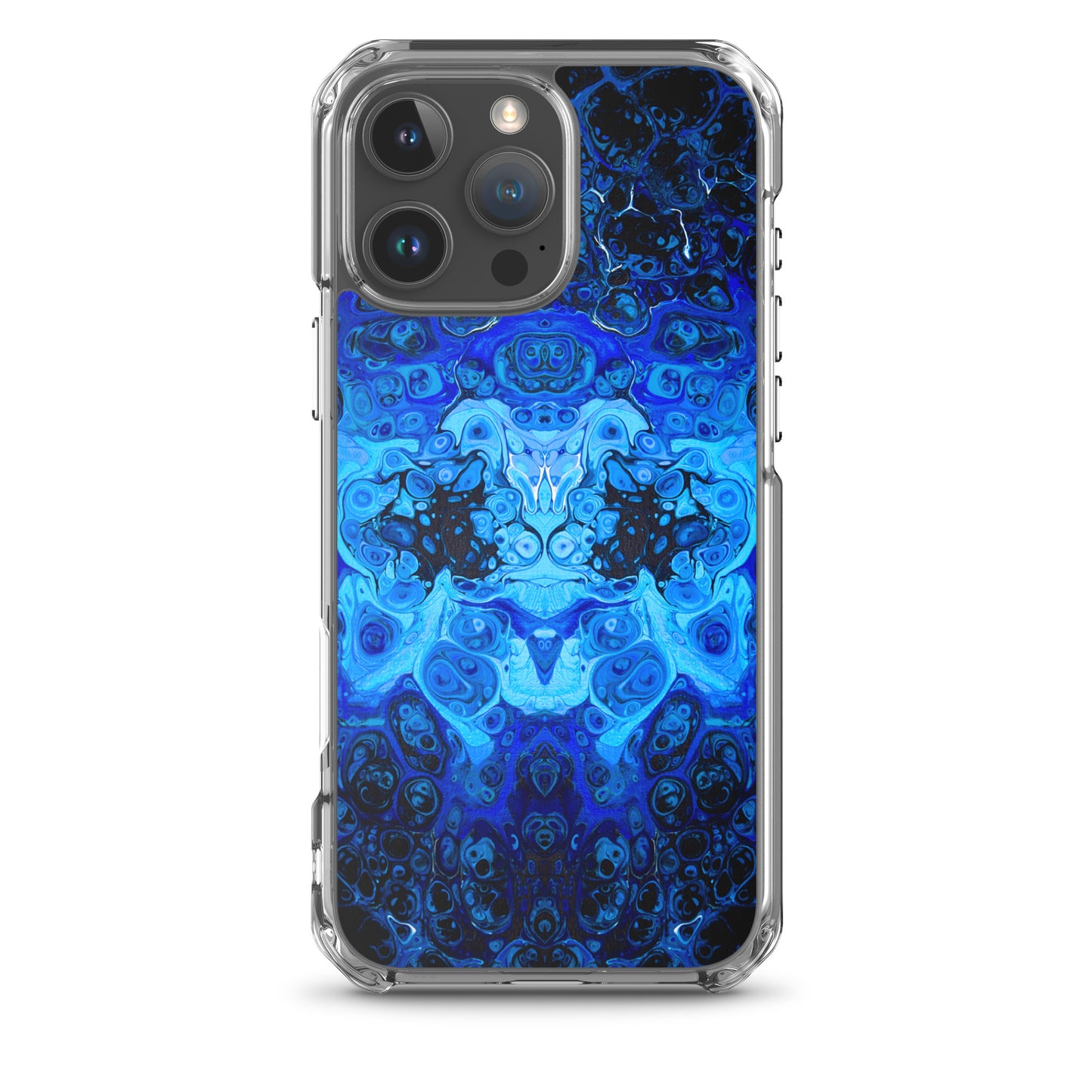 NightOwl Studio Custom Phone Case Compatible with iPhone, Ultra Slim Cover with Heavy Duty Scratch Resistant Shockproof Protection, Blue Bliss