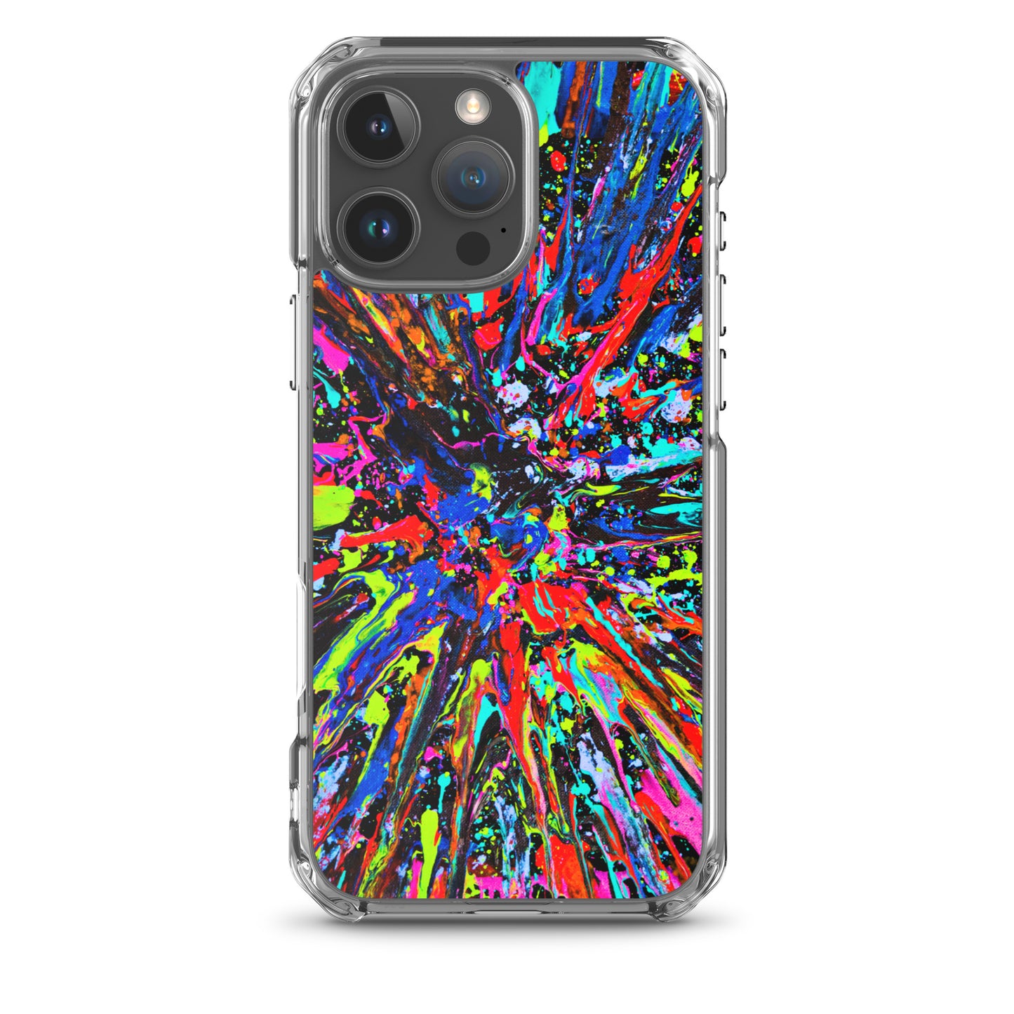 NightOwl Studio Custom Phone Case Compatible with iPhone, Ultra Slim Cover with Heavy Duty Scratch Resistant Shockproof Protection, Splatter