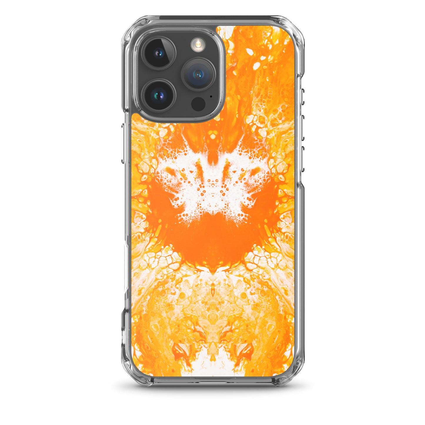 NightOwl Studio Custom Phone Case Compatible with iPhone, Ultra Slim Cover with Heavy Duty Scratch Resistant Shockproof Protection, Naranja