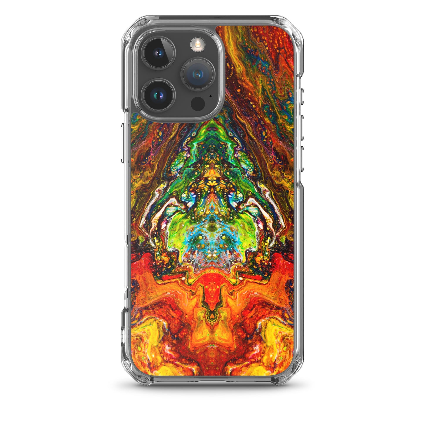 NightOwl Studio Custom Phone Case Compatible with iPhone, Ultra Slim Cover with Heavy Duty Scratch Resistant Shockproof Protection, Psychedelic Something