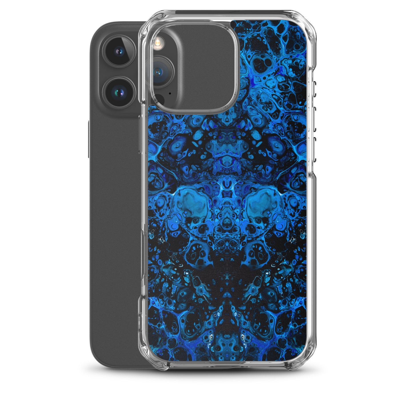 NightOwl Studio Custom Phone Case Compatible with iPhone, Ultra Slim Cover with Heavy Duty Scratch Resistant Shockproof Protection, Azul