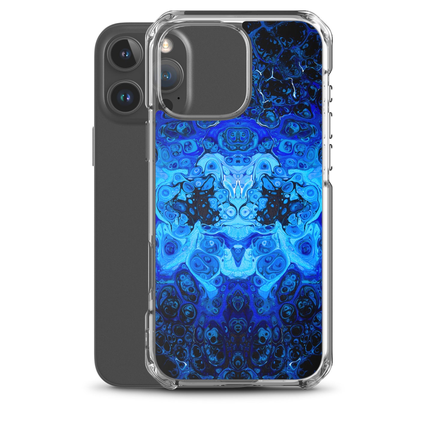 NightOwl Studio Custom Phone Case Compatible with iPhone, Ultra Slim Cover with Heavy Duty Scratch Resistant Shockproof Protection, Blue Bliss