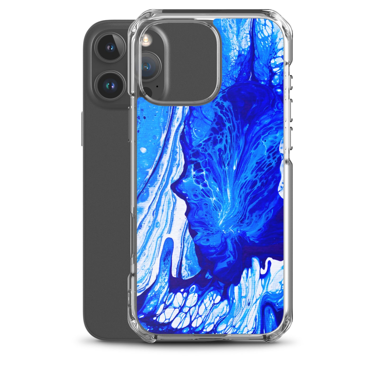 NightOwl Studio Custom Phone Case Compatible with iPhone, Ultra Slim Cover with Heavy Duty Scratch Resistant Shockproof Protection, Ms. Blue