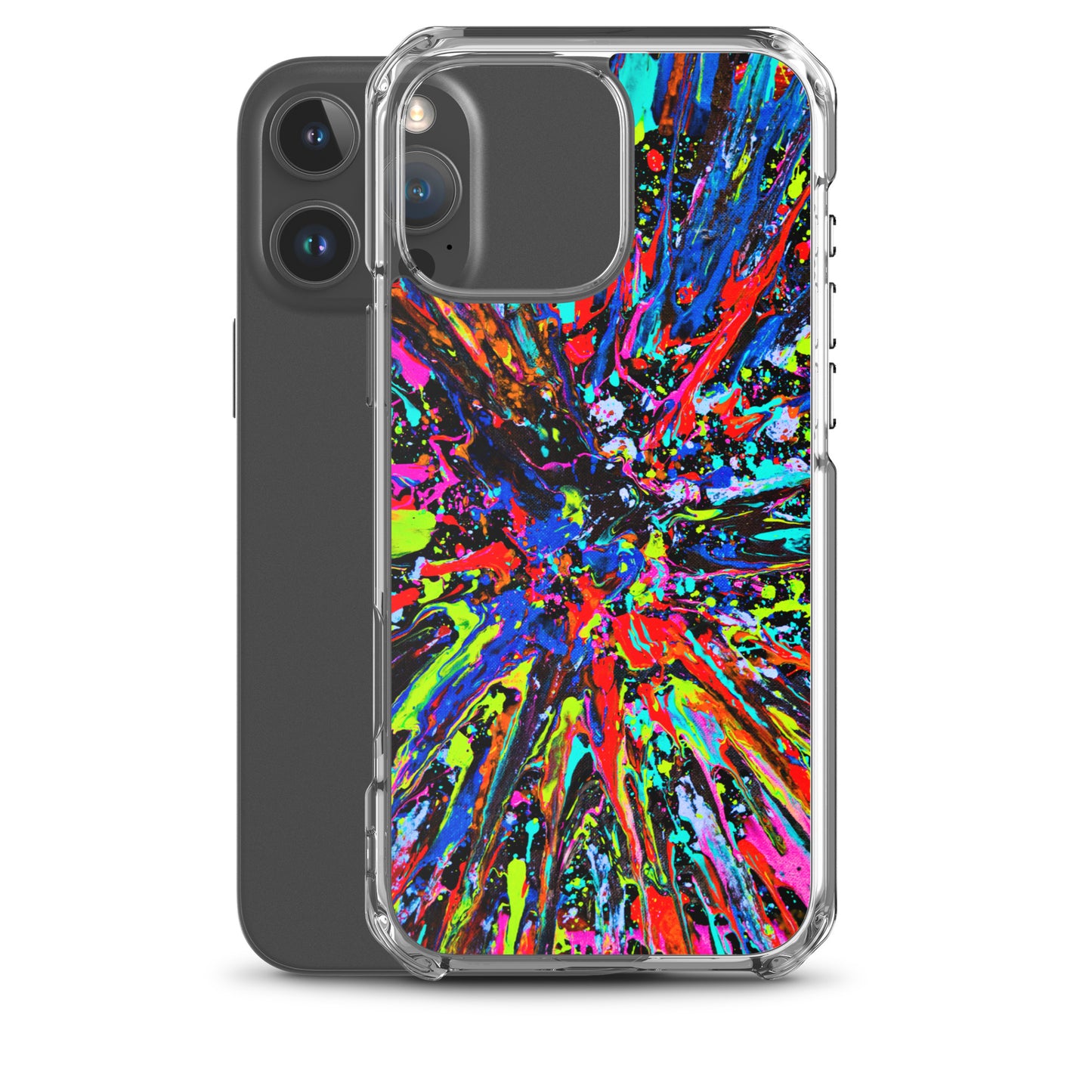 NightOwl Studio Custom Phone Case Compatible with iPhone, Ultra Slim Cover with Heavy Duty Scratch Resistant Shockproof Protection, Splatter