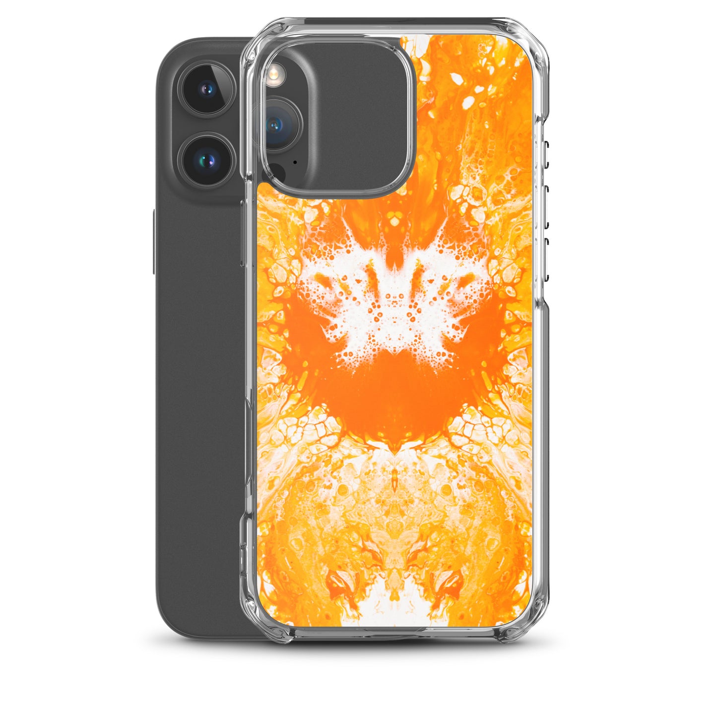 NightOwl Studio Custom Phone Case Compatible with iPhone, Ultra Slim Cover with Heavy Duty Scratch Resistant Shockproof Protection, Naranja