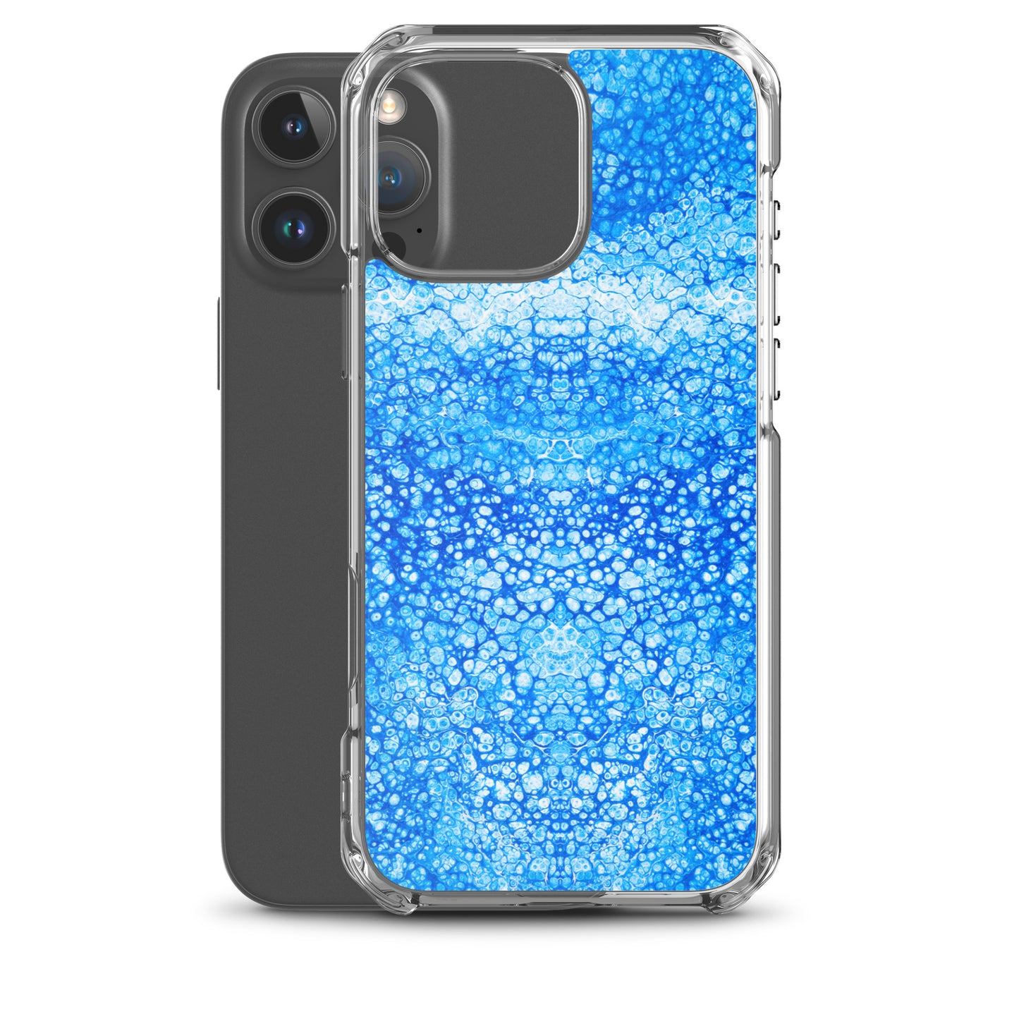 NightOwl Studio Custom Phone Case Compatible with iPhone, Ultra Slim Cover with Heavy Duty Scratch Resistant Shockproof Protection, Cryptic Blue