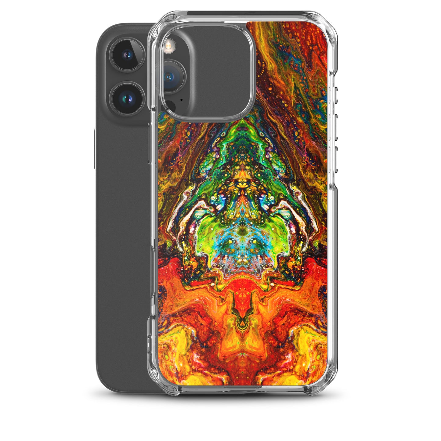 NightOwl Studio Custom Phone Case Compatible with iPhone, Ultra Slim Cover with Heavy Duty Scratch Resistant Shockproof Protection, Psychedelic Something