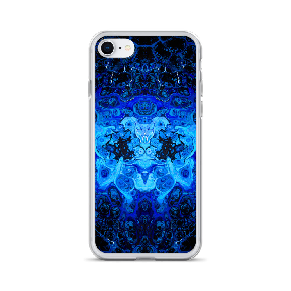 NightOwl Studio Custom Phone Case Compatible with iPhone, Ultra Slim Cover with Heavy Duty Scratch Resistant Shockproof Protection, Blue Bliss