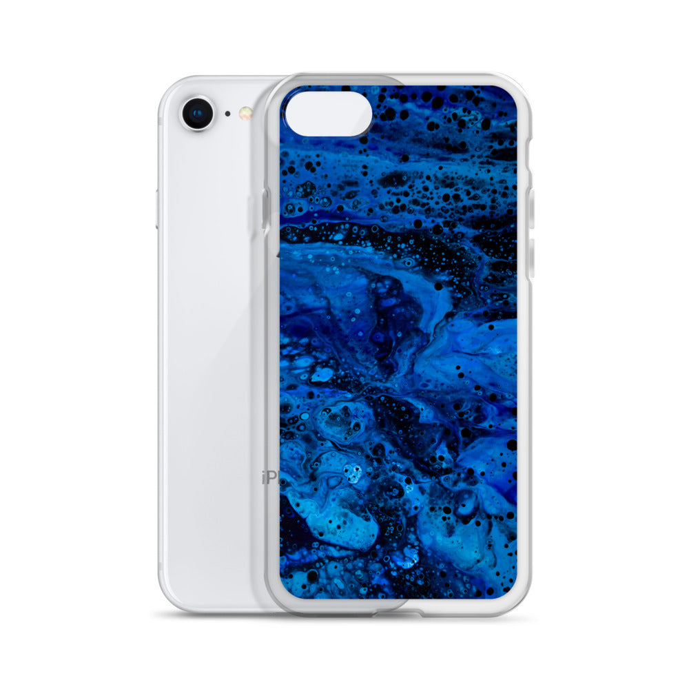 NightOwl Studio Custom Phone Case Compatible with iPhone, Ultra Slim Cover with Heavy Duty Scratch Resistant Shockproof Protection, Blue Abyss