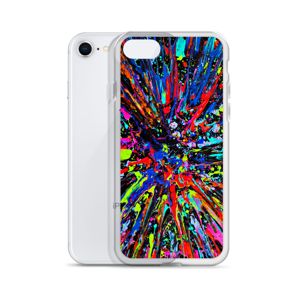 NightOwl Studio Custom Phone Case Compatible with iPhone, Ultra Slim Cover with Heavy Duty Scratch Resistant Shockproof Protection, Splatter