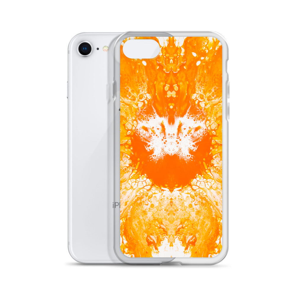 NightOwl Studio Custom Phone Case Compatible with iPhone, Ultra Slim Cover with Heavy Duty Scratch Resistant Shockproof Protection, Naranja