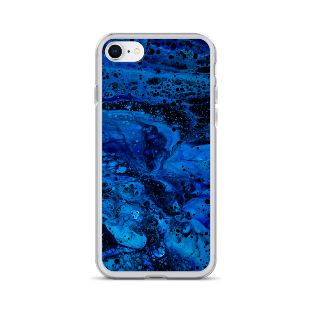 NightOwl Studio Custom Phone Case Compatible with iPhone, Ultra Slim Cover with Heavy Duty Scratch Resistant Shockproof Protection, Blue Abyss