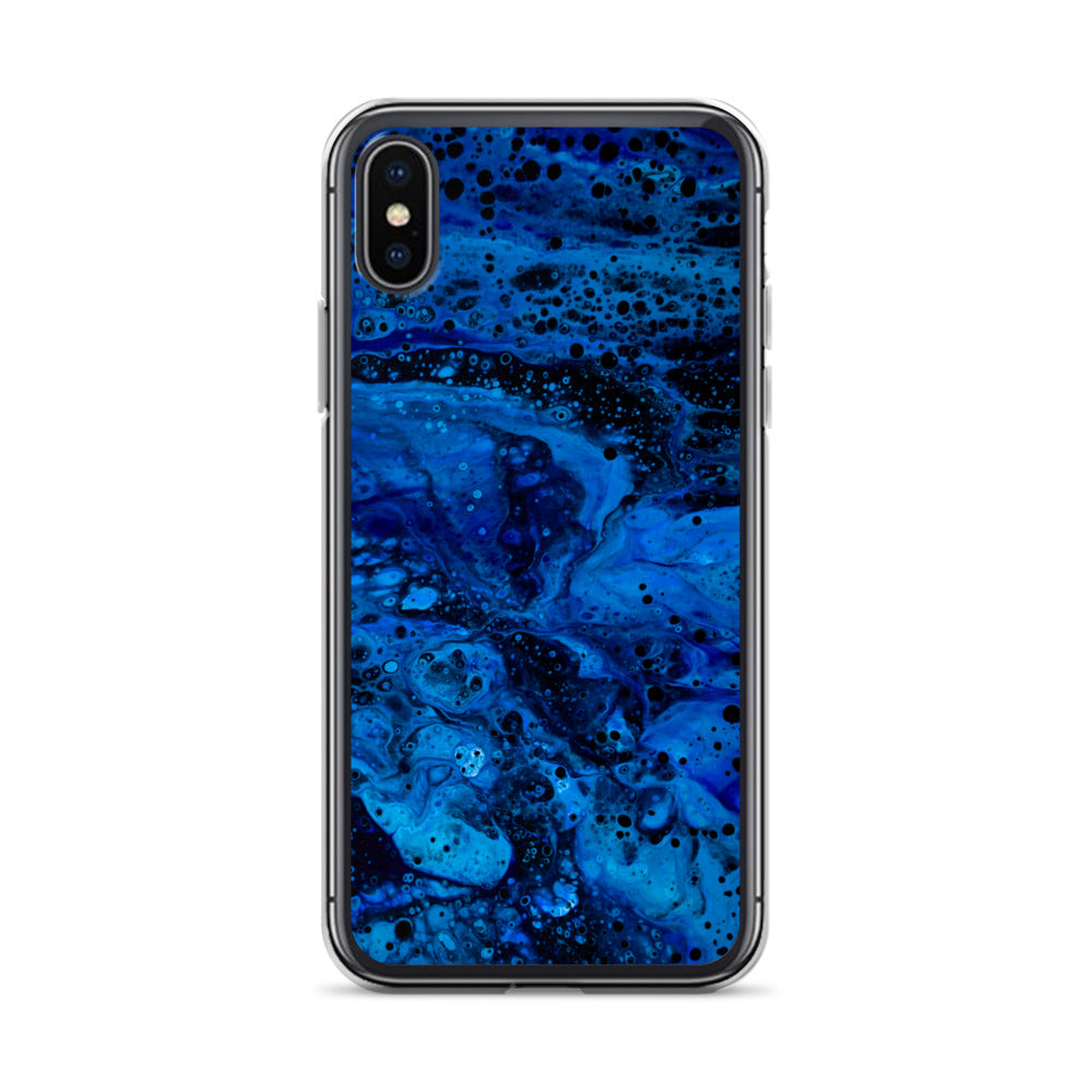 NightOwl Studio Custom Phone Case Compatible with iPhone, Ultra Slim Cover with Heavy Duty Scratch Resistant Shockproof Protection, Blue Abyss