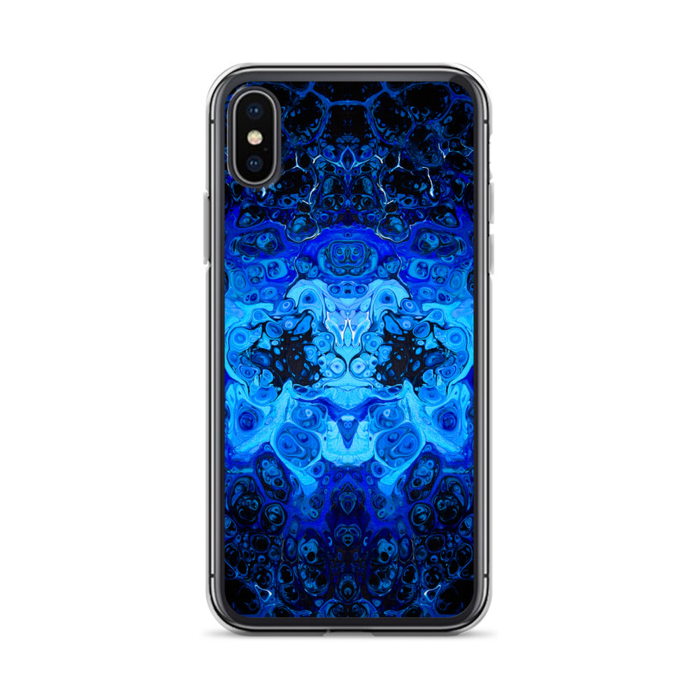 NightOwl Studio Custom Phone Case Compatible with iPhone, Ultra Slim Cover with Heavy Duty Scratch Resistant Shockproof Protection, Blue Bliss