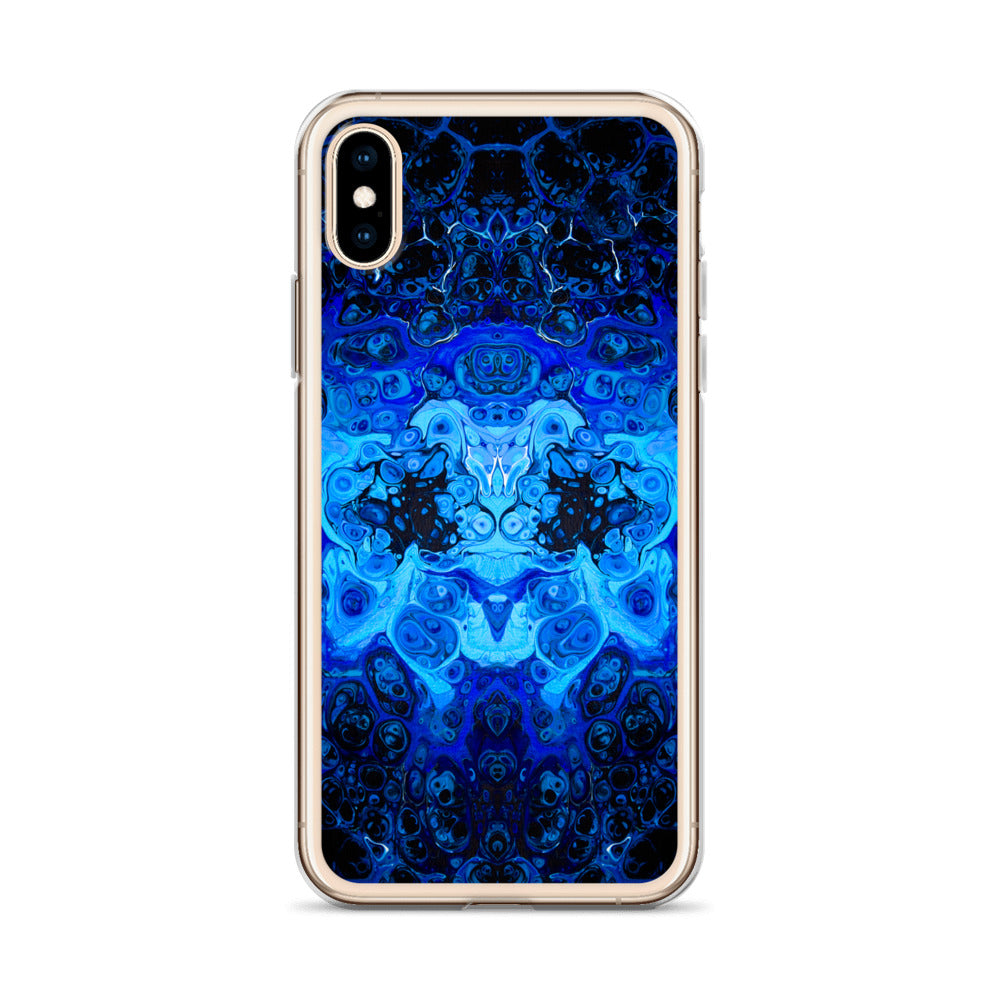 NightOwl Studio Custom Phone Case Compatible with iPhone, Ultra Slim Cover with Heavy Duty Scratch Resistant Shockproof Protection, Blue Bliss