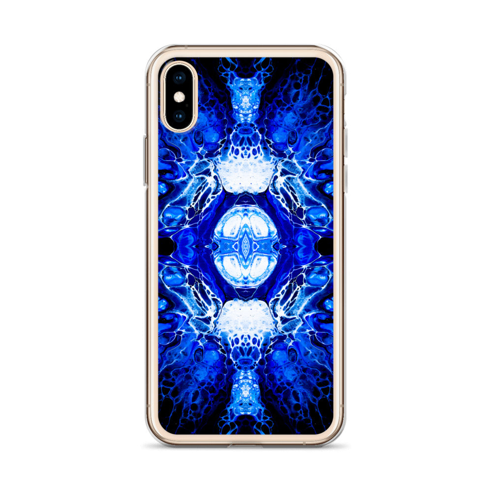 NightOwl Studio Custom Phone Case Compatible with iPhone, Ultra Slim Cover with Heavy Duty Scratch Resistant Shockproof Protection, Blue Nucleus