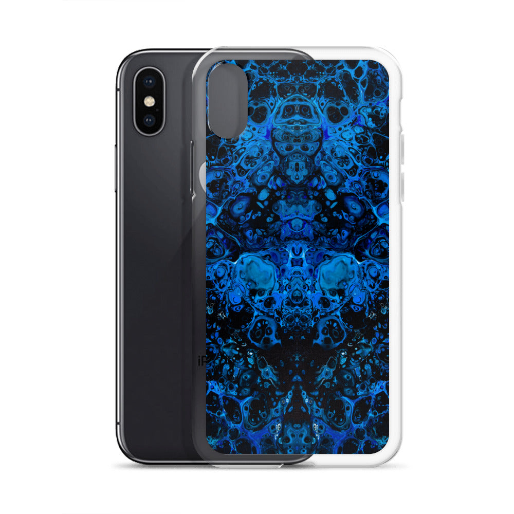 NightOwl Studio Custom Phone Case Compatible with iPhone, Ultra Slim Cover with Heavy Duty Scratch Resistant Shockproof Protection, Azul