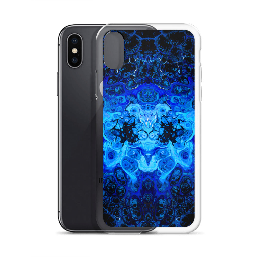 NightOwl Studio Custom Phone Case Compatible with iPhone, Ultra Slim Cover with Heavy Duty Scratch Resistant Shockproof Protection, Blue Bliss