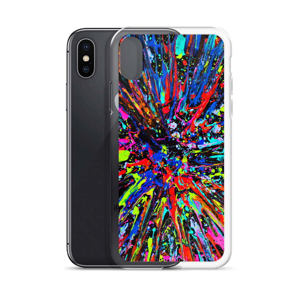 NightOwl Studio Custom Phone Case Compatible with iPhone, Ultra Slim Cover with Heavy Duty Scratch Resistant Shockproof Protection, Splatter