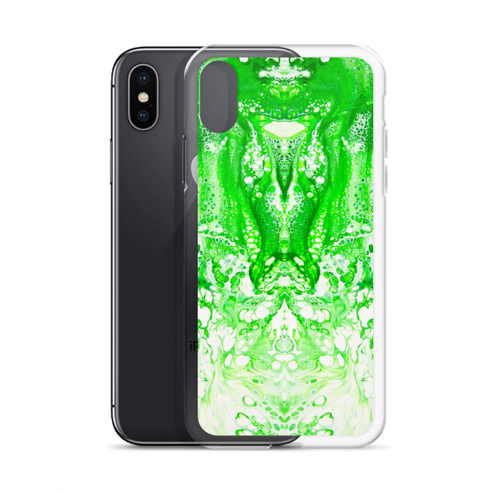 NightOwl Studio Custom Phone Case Compatible with iPhone, Ultra Slim Cover with Heavy Duty Scratch Resistant Shockproof Protection, Lime Time