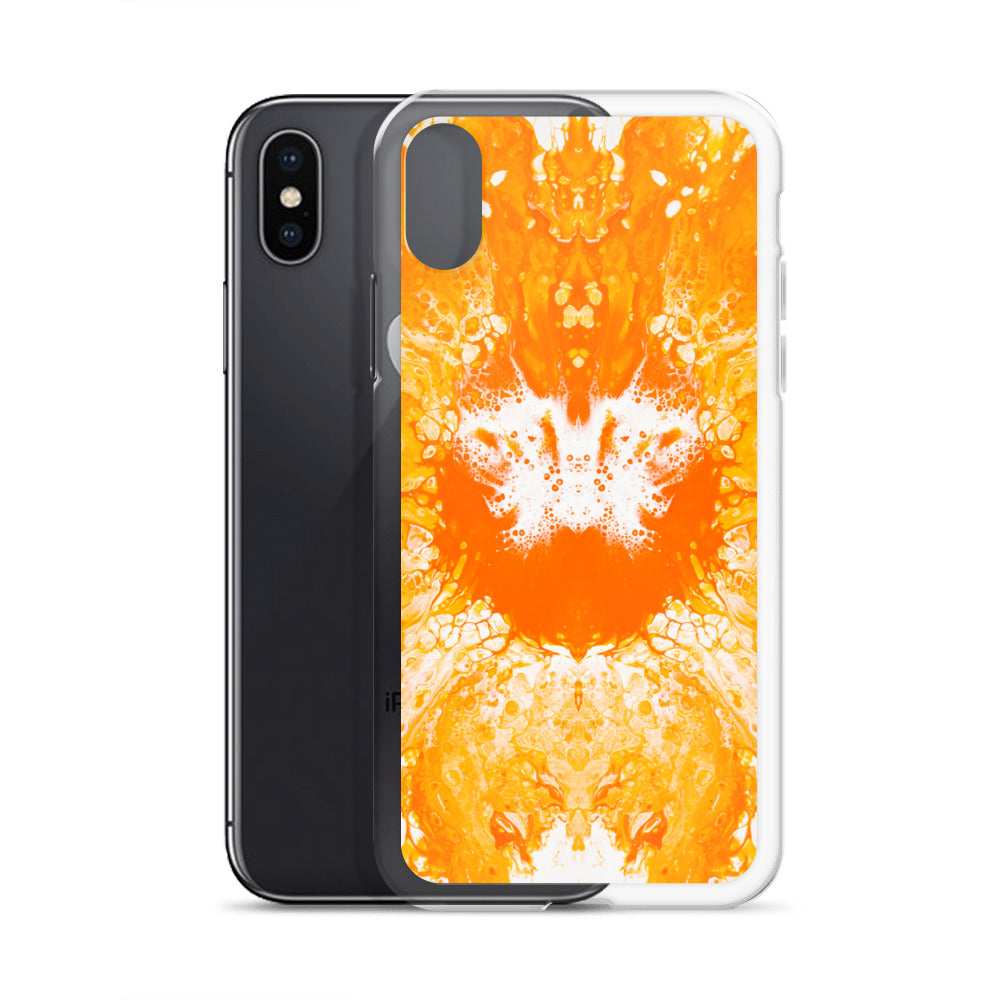 NightOwl Studio Custom Phone Case Compatible with iPhone, Ultra Slim Cover with Heavy Duty Scratch Resistant Shockproof Protection, Naranja