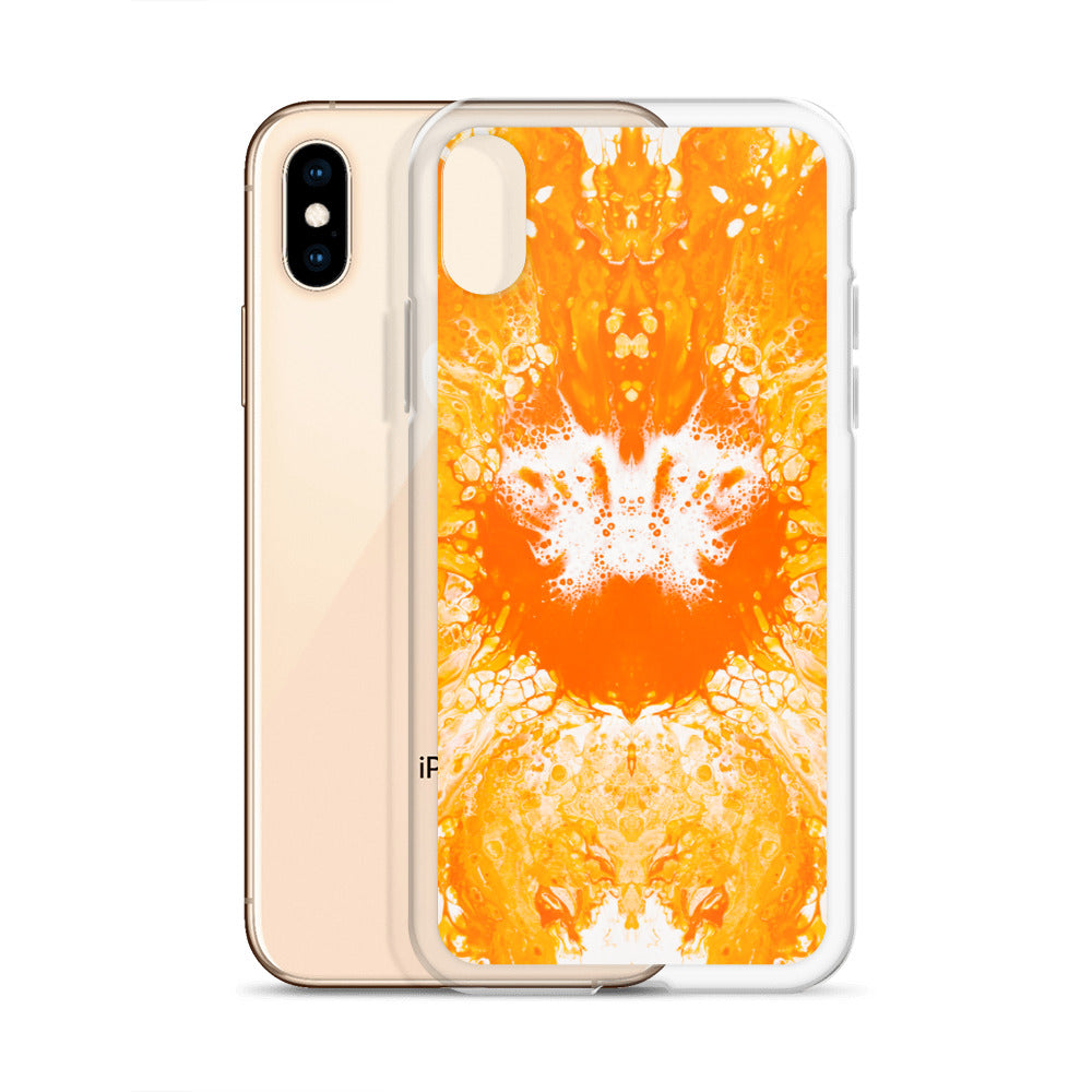 NightOwl Studio Custom Phone Case Compatible with iPhone, Ultra Slim Cover with Heavy Duty Scratch Resistant Shockproof Protection, Naranja