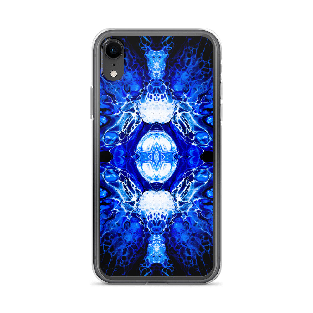 NightOwl Studio Custom Phone Case Compatible with iPhone, Ultra Slim Cover with Heavy Duty Scratch Resistant Shockproof Protection, Blue Nucleus