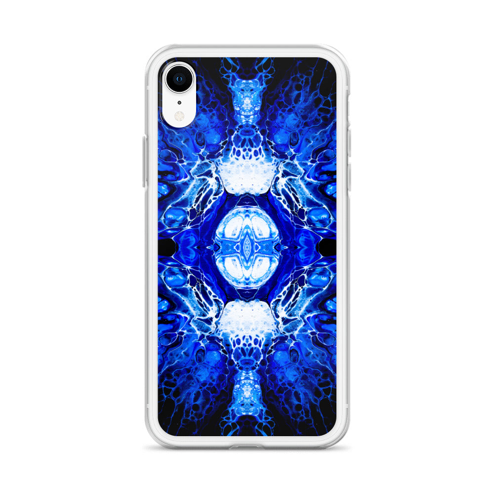 NightOwl Studio Custom Phone Case Compatible with iPhone, Ultra Slim Cover with Heavy Duty Scratch Resistant Shockproof Protection, Blue Nucleus