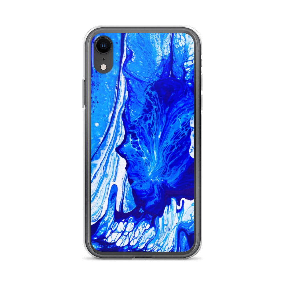 NightOwl Studio Custom Phone Case Compatible with iPhone, Ultra Slim Cover with Heavy Duty Scratch Resistant Shockproof Protection, Ms. Blue