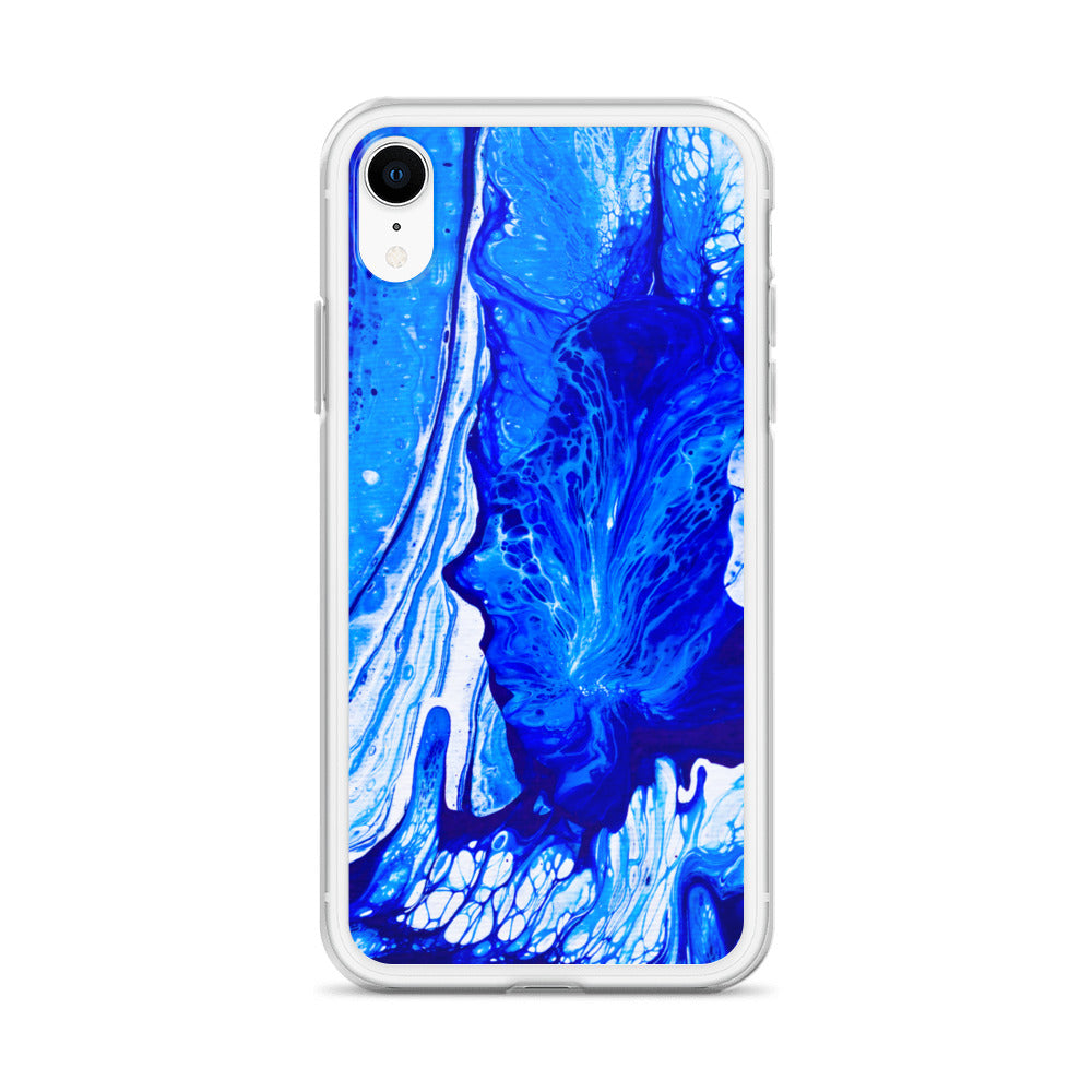 NightOwl Studio Custom Phone Case Compatible with iPhone, Ultra Slim Cover with Heavy Duty Scratch Resistant Shockproof Protection, Ms. Blue