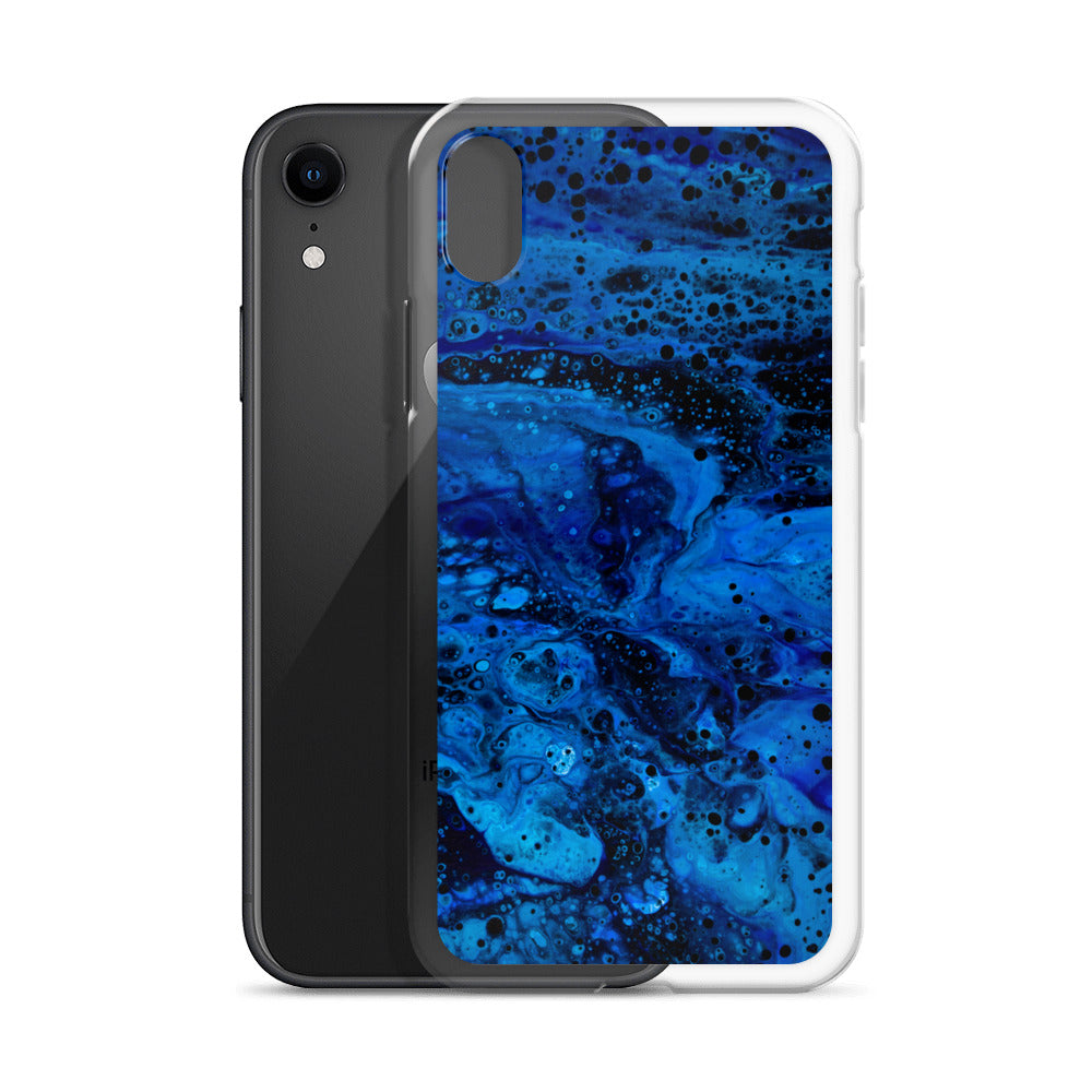 NightOwl Studio Custom Phone Case Compatible with iPhone, Ultra Slim Cover with Heavy Duty Scratch Resistant Shockproof Protection, Blue Abyss