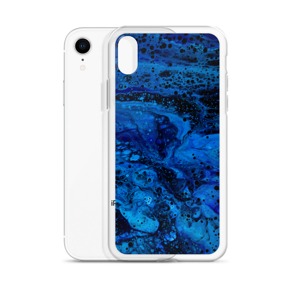 NightOwl Studio Custom Phone Case Compatible with iPhone, Ultra Slim Cover with Heavy Duty Scratch Resistant Shockproof Protection, Blue Abyss