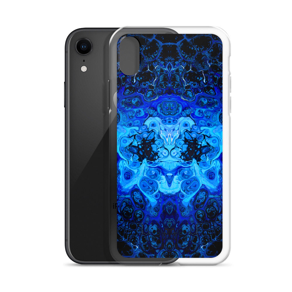 NightOwl Studio Custom Phone Case Compatible with iPhone, Ultra Slim Cover with Heavy Duty Scratch Resistant Shockproof Protection, Blue Bliss