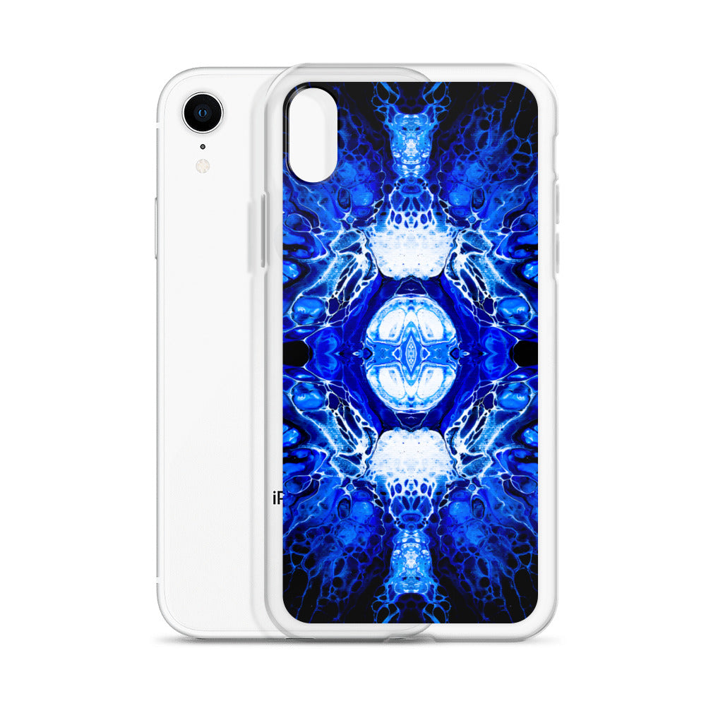 NightOwl Studio Custom Phone Case Compatible with iPhone, Ultra Slim Cover with Heavy Duty Scratch Resistant Shockproof Protection, Blue Nucleus