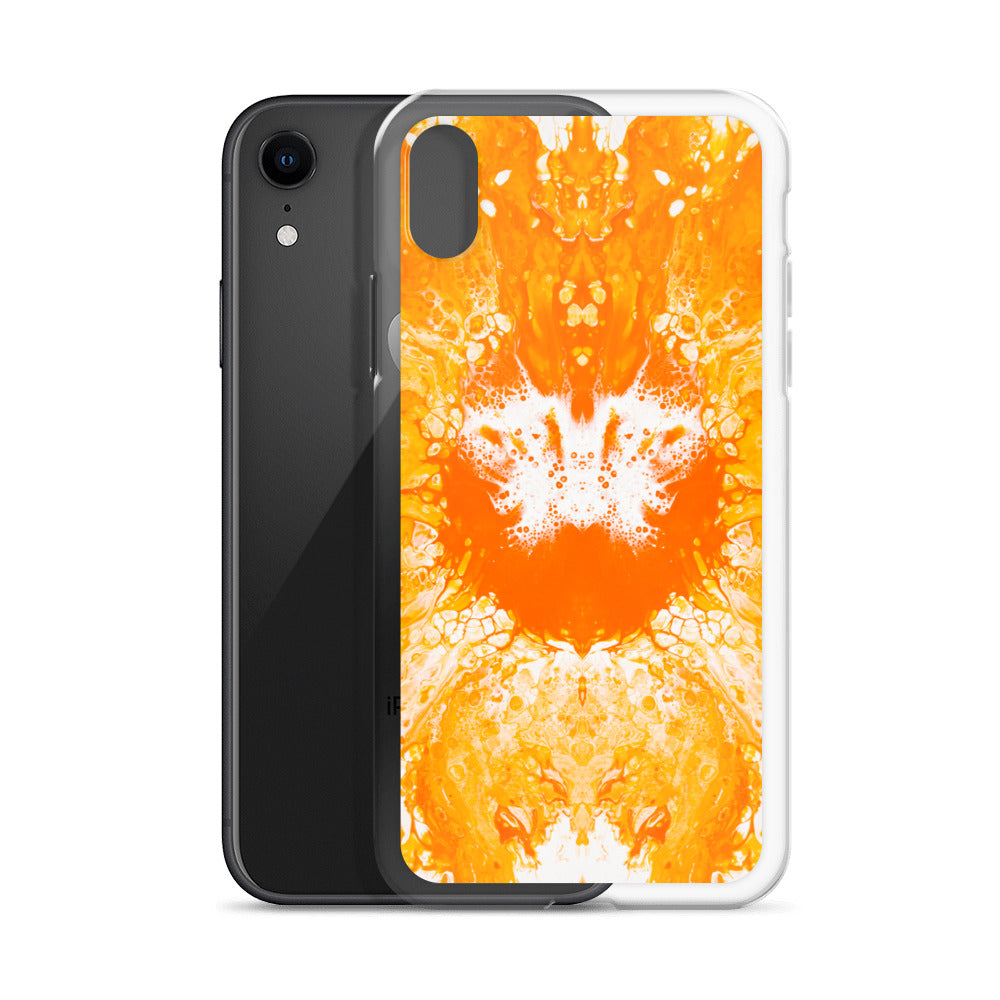 NightOwl Studio Custom Phone Case Compatible with iPhone, Ultra Slim Cover with Heavy Duty Scratch Resistant Shockproof Protection, Naranja