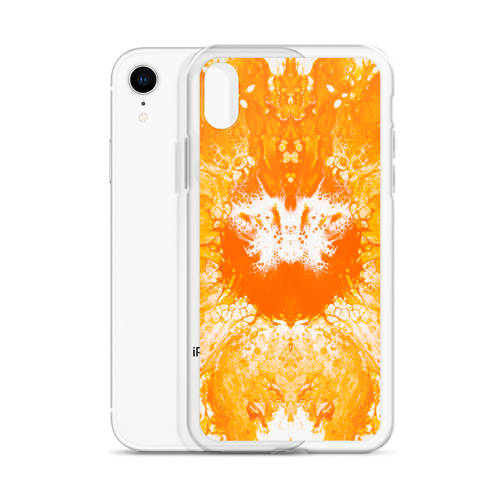 NightOwl Studio Custom Phone Case Compatible with iPhone, Ultra Slim Cover with Heavy Duty Scratch Resistant Shockproof Protection, Naranja