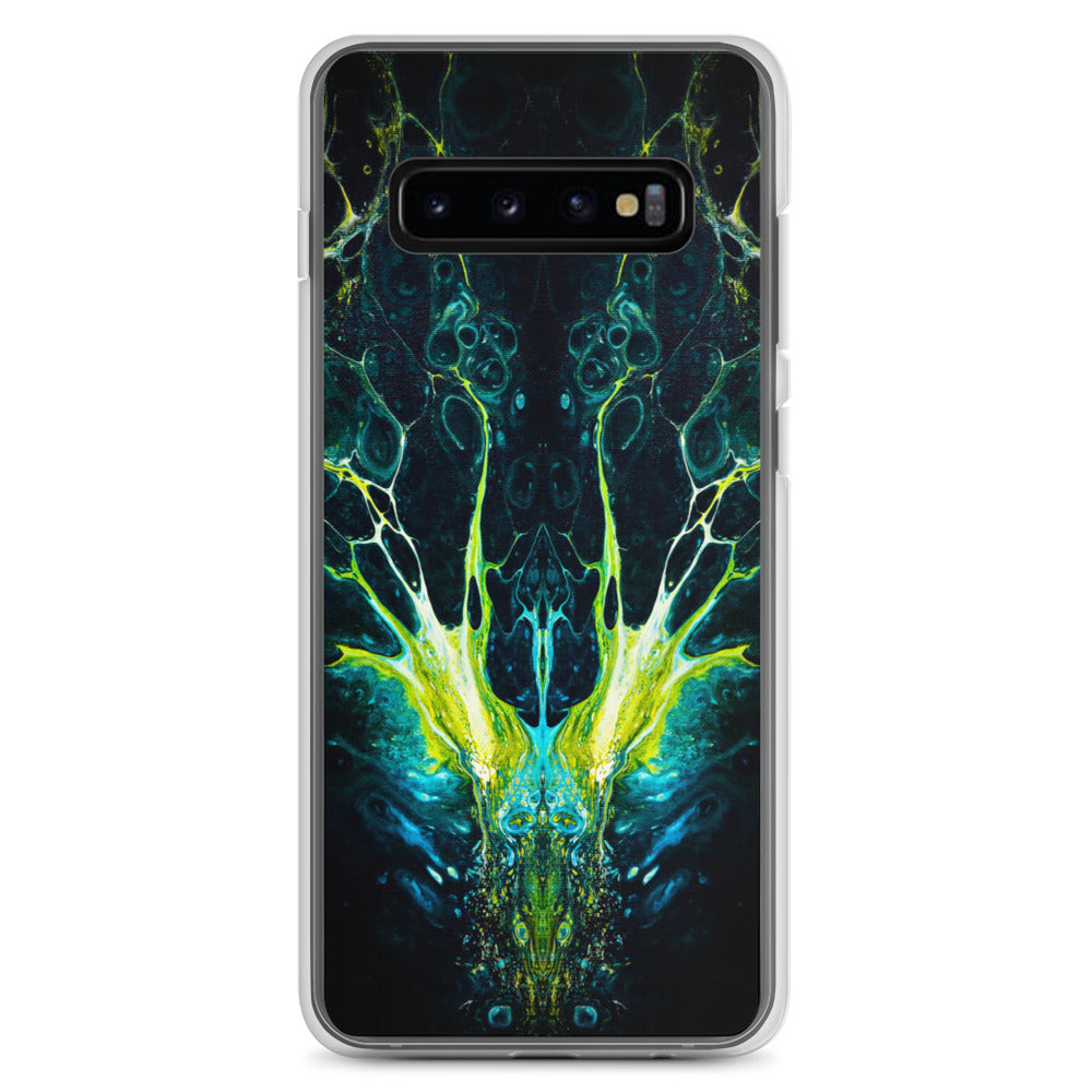 NightOwl Studio Custom Phone Case Compatible with Samsung Galaxy, Slim Cover for Wireless Charging, Drop and Scratch Resistant, Boho Art Colors, Interpretation