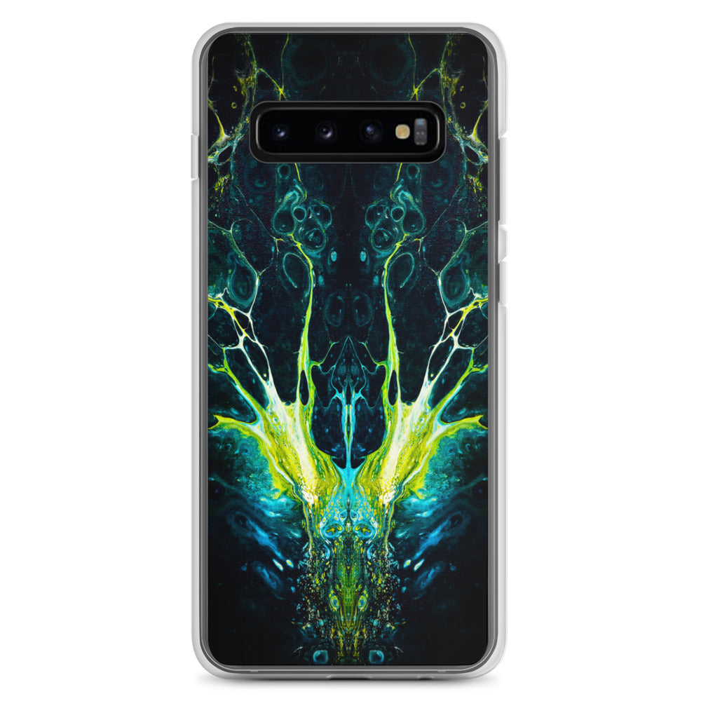 NightOwl Studio Custom Phone Case Compatible with Samsung Galaxy, Slim Cover for Wireless Charging, Drop and Scratch Resistant, Boho Art Colors, Interpretation