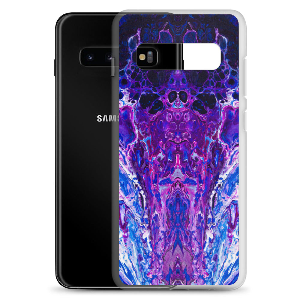 NightOwl Studio Custom Phone Case Compatible with Samsung Galaxy, Slim Cover for Wireless Charging, Drop and Scratch Resistant, Mauve Haze