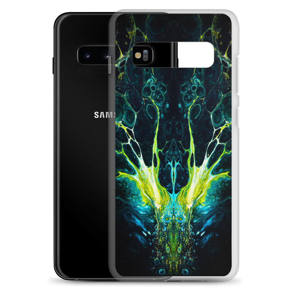 NightOwl Studio Custom Phone Case Compatible with Samsung Galaxy, Slim Cover for Wireless Charging, Drop and Scratch Resistant, Boho Art Colors, Interpretation