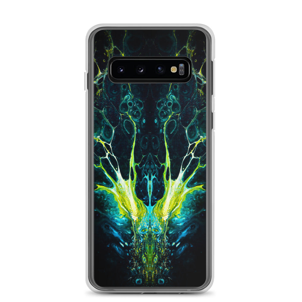 NightOwl Studio Custom Phone Case Compatible with Samsung Galaxy, Slim Cover for Wireless Charging, Drop and Scratch Resistant, Boho Art Colors, Interpretation