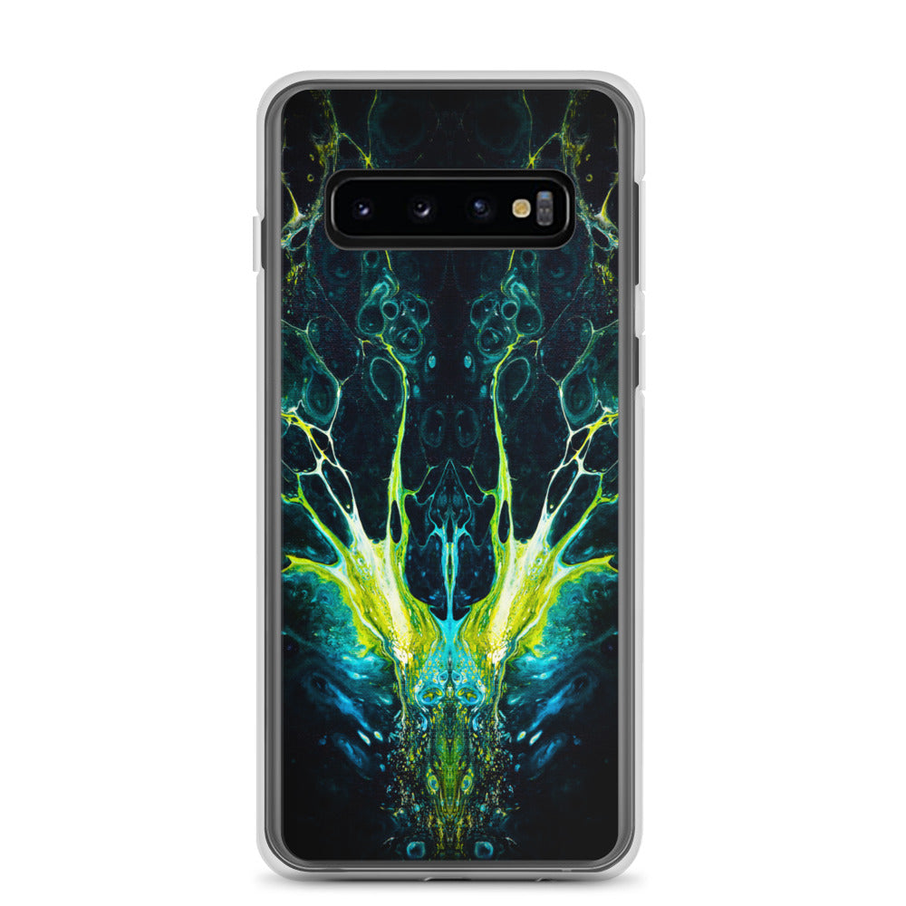 NightOwl Studio Custom Phone Case Compatible with Samsung Galaxy, Slim Cover for Wireless Charging, Drop and Scratch Resistant, Boho Art Colors, Interpretation