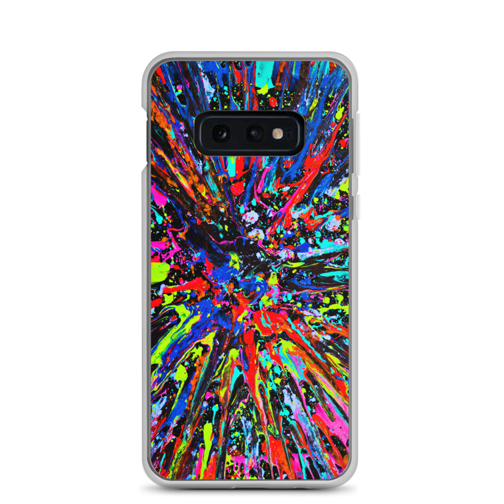 NightOwl Studio Custom Phone Case Compatible with Samsung Galaxy, Slim Cover for Wireless Charging, Drop and Scratch Resistant, Splatter