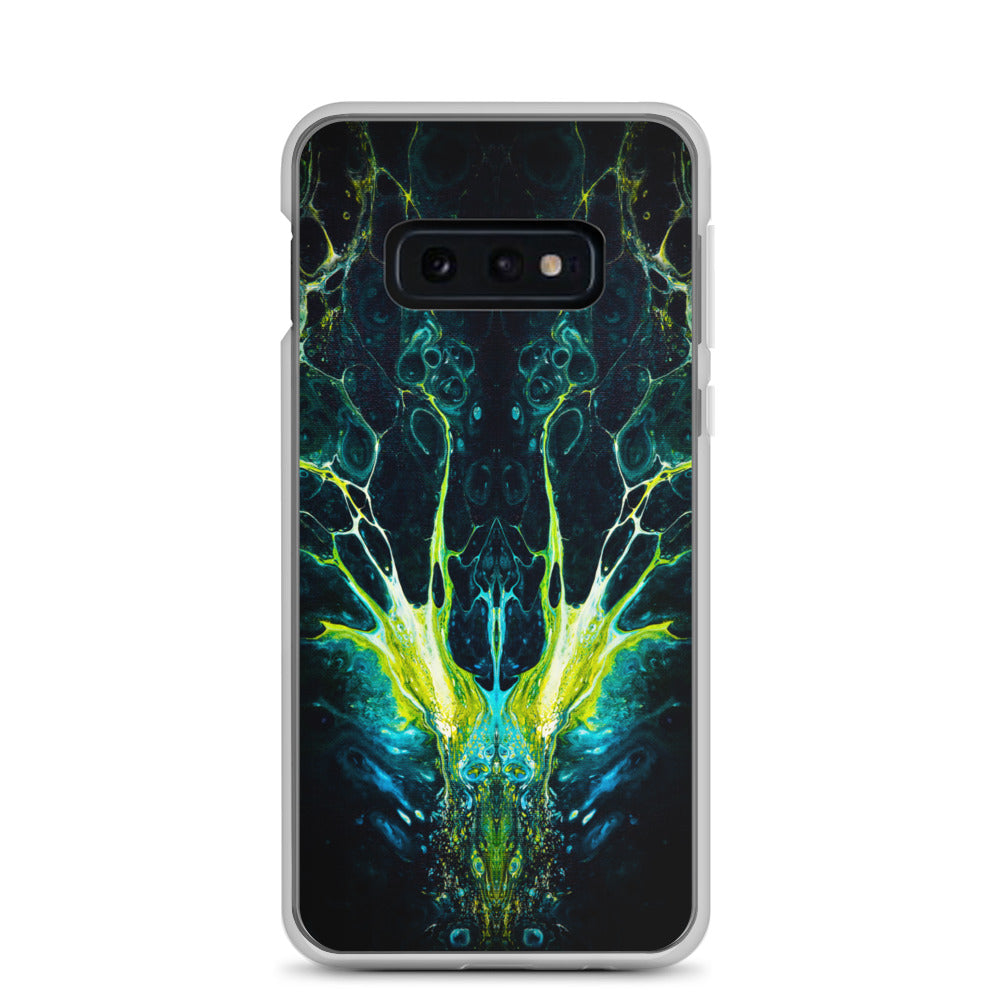 NightOwl Studio Custom Phone Case Compatible with Samsung Galaxy, Slim Cover for Wireless Charging, Drop and Scratch Resistant, Boho Art Colors, Interpretation